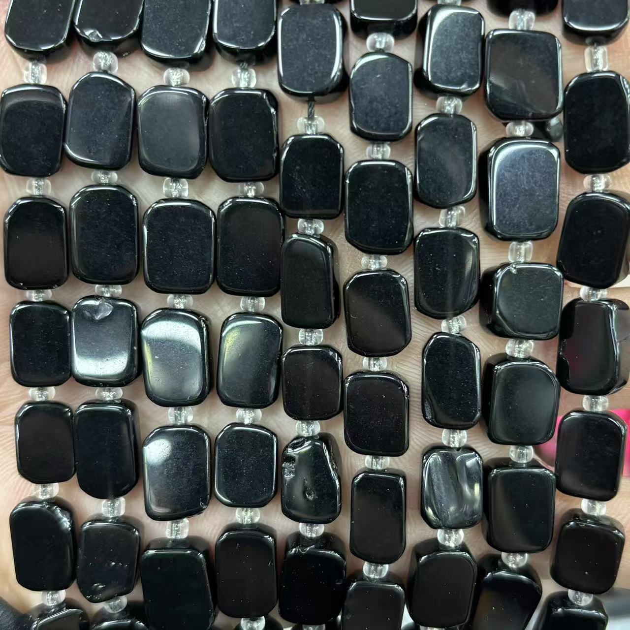 Black onyx 8x12mm (about 28 pieces)