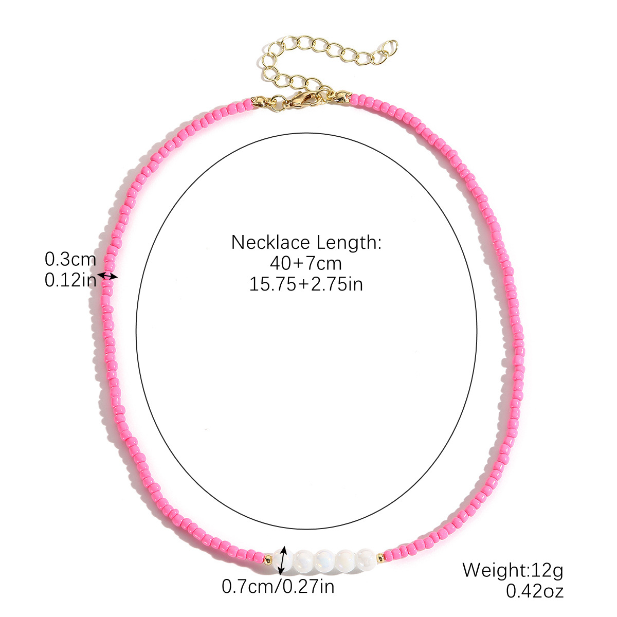 N2410-8 deep pink pearl