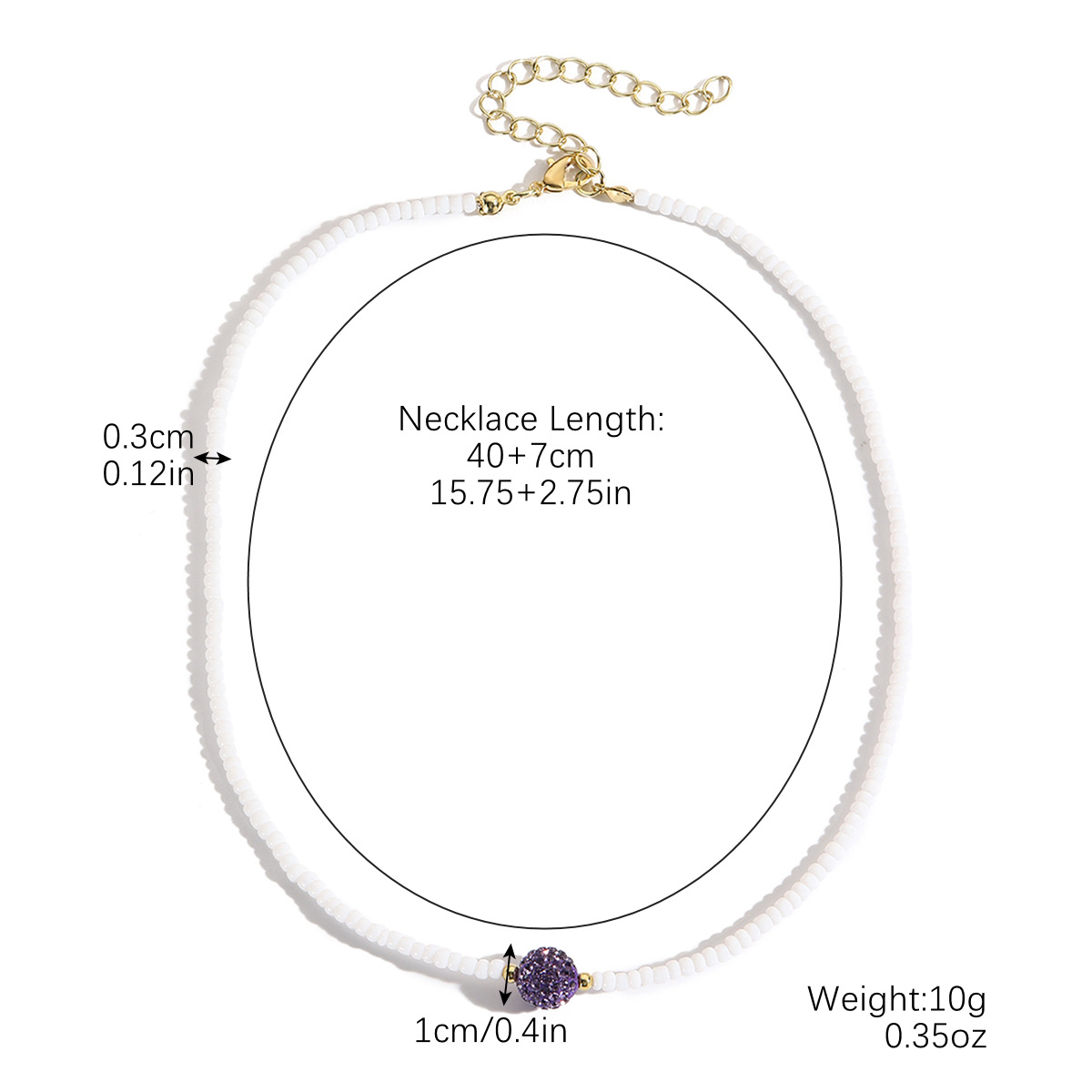 N2410-10 purple diamond ball