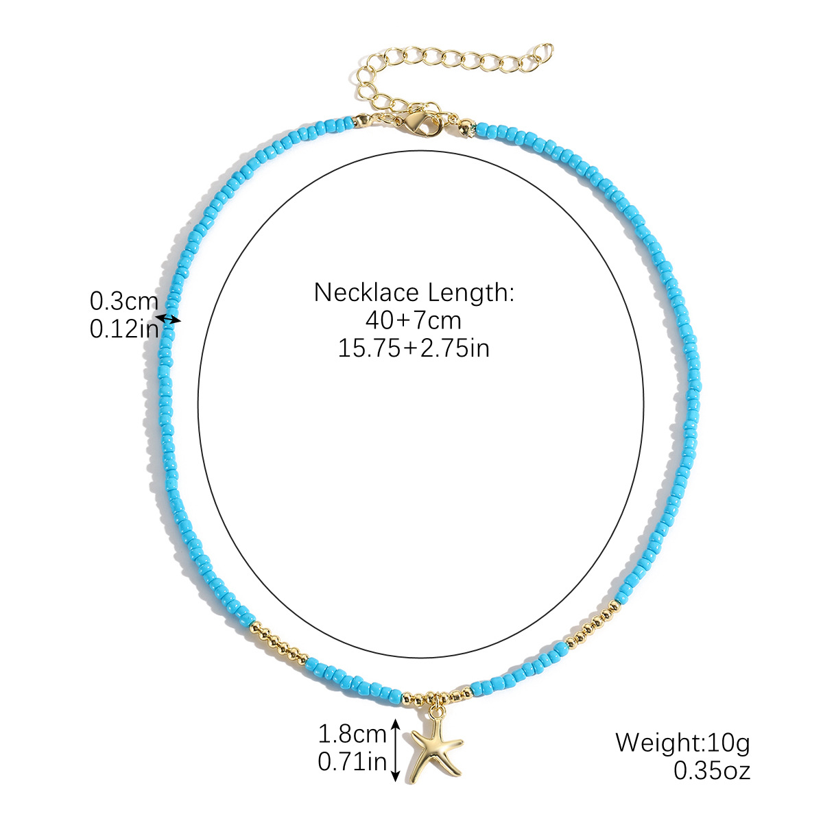 14:N2410-18 sea blue starfish