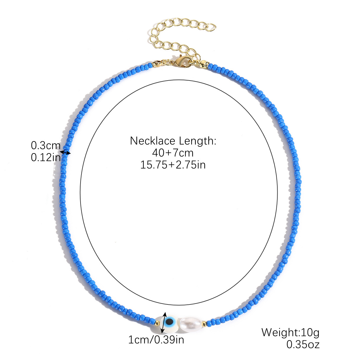 16:N2410-20 dark blue eye pearl