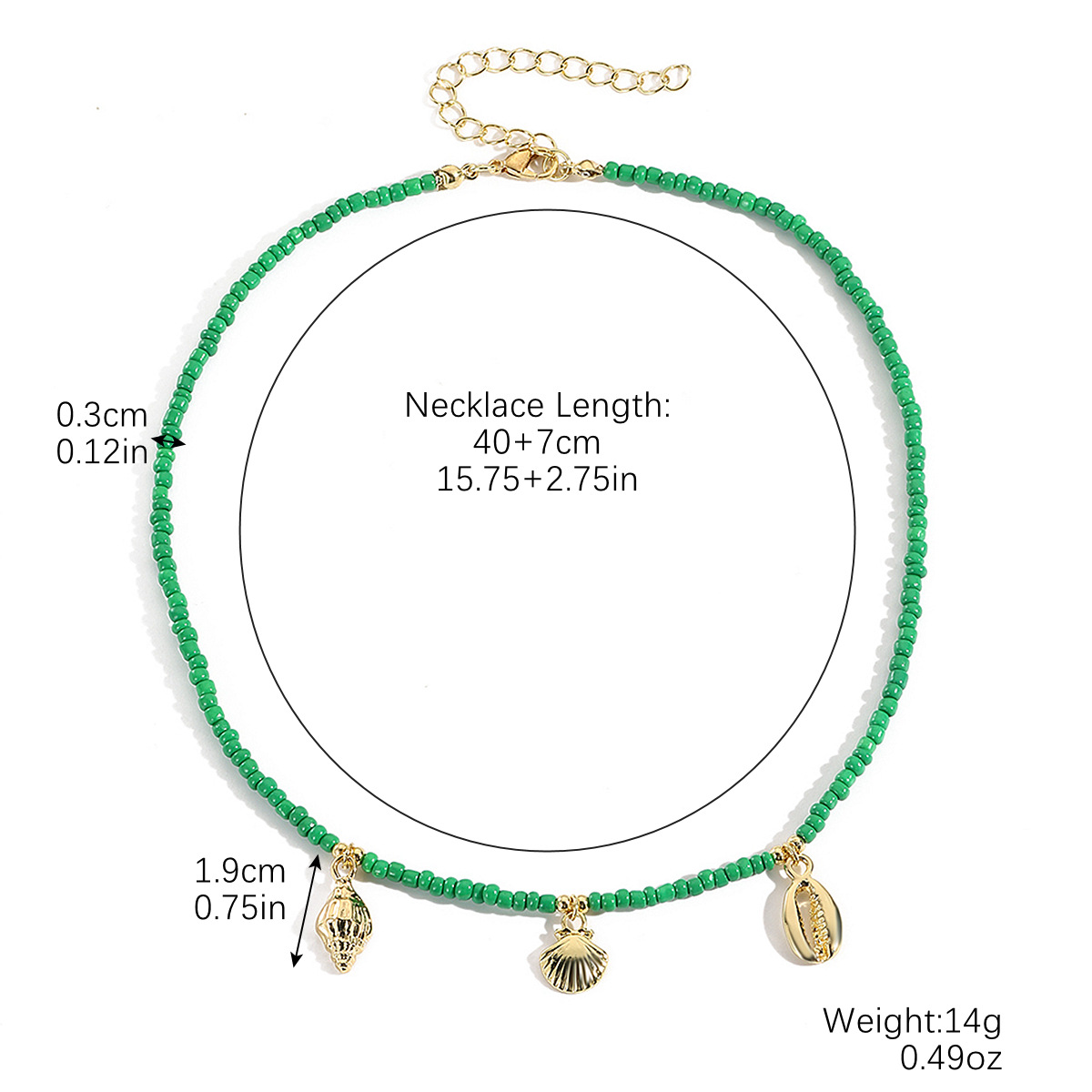 21:N2410-25 dark green three shells