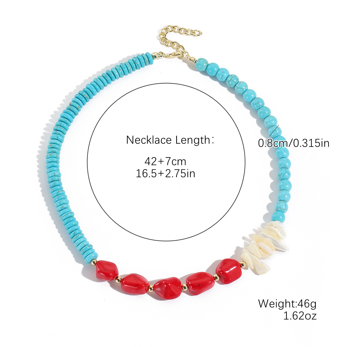 5:N2501-13 red turquoise