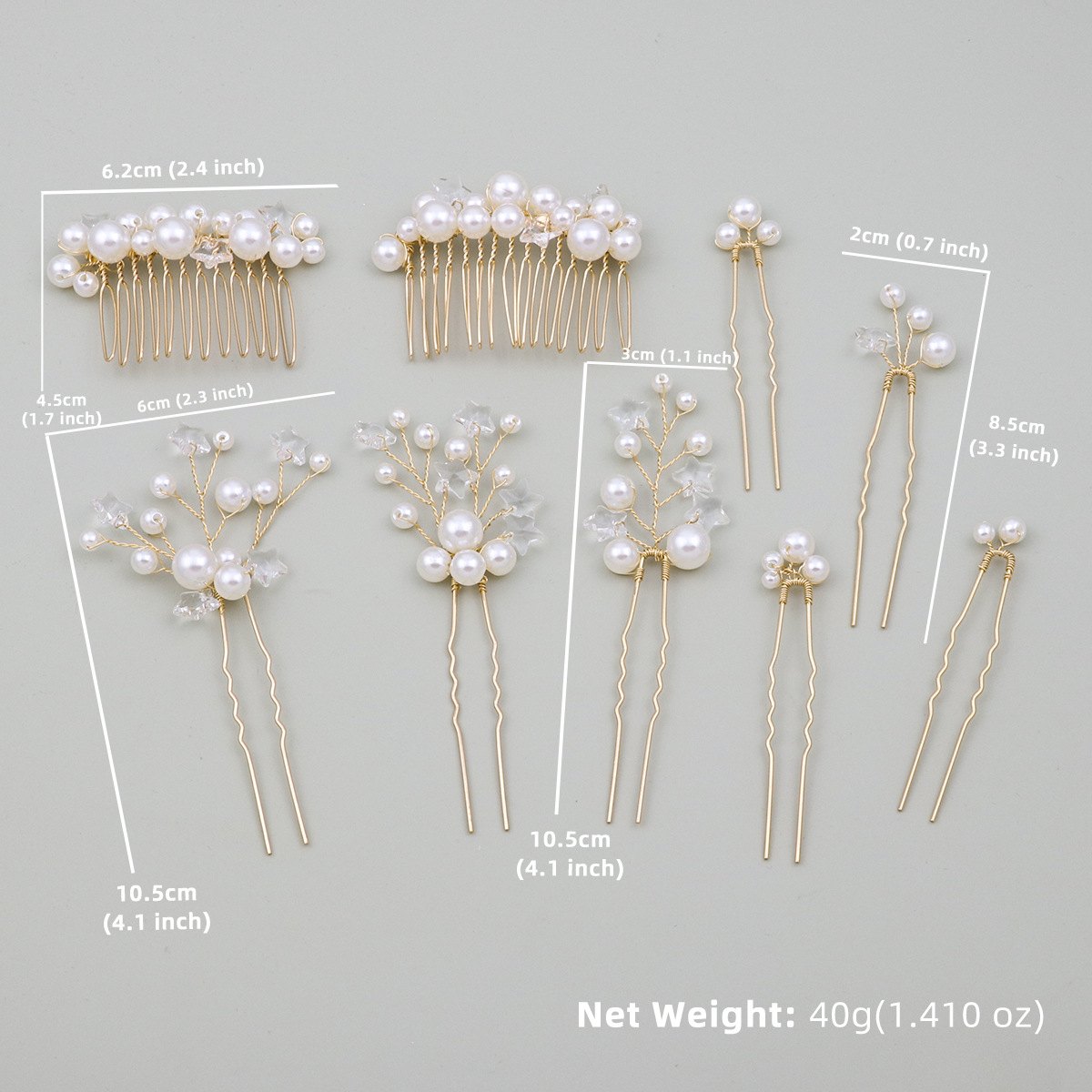1:Golden comb nine-piece set