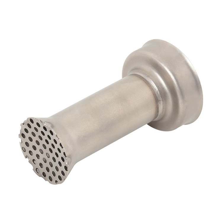 Single head muffler with net