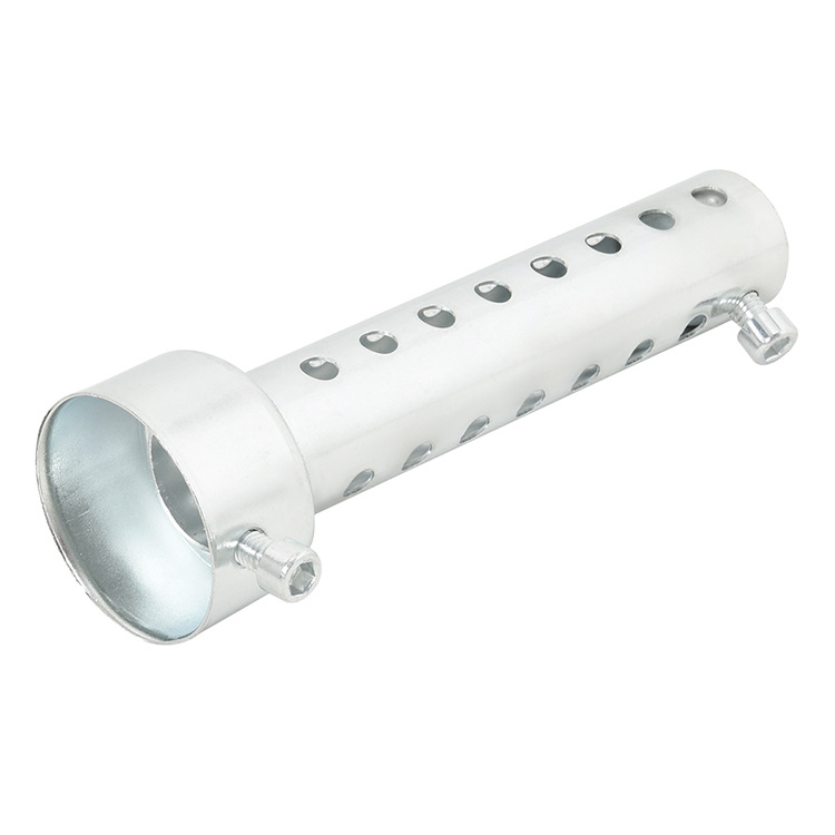 42x135mm long silver muffler