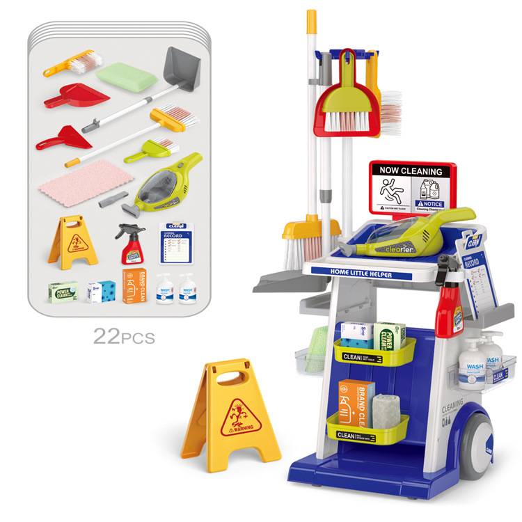 66776-22pcs blue (with vacuum cleaner, 3 aa batteries not included)