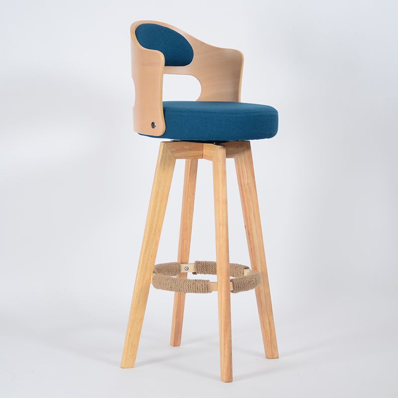 wooden frame this dark blue cotton hemp