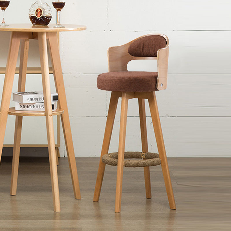 deep coffee, cotton and linen on this wooden frame