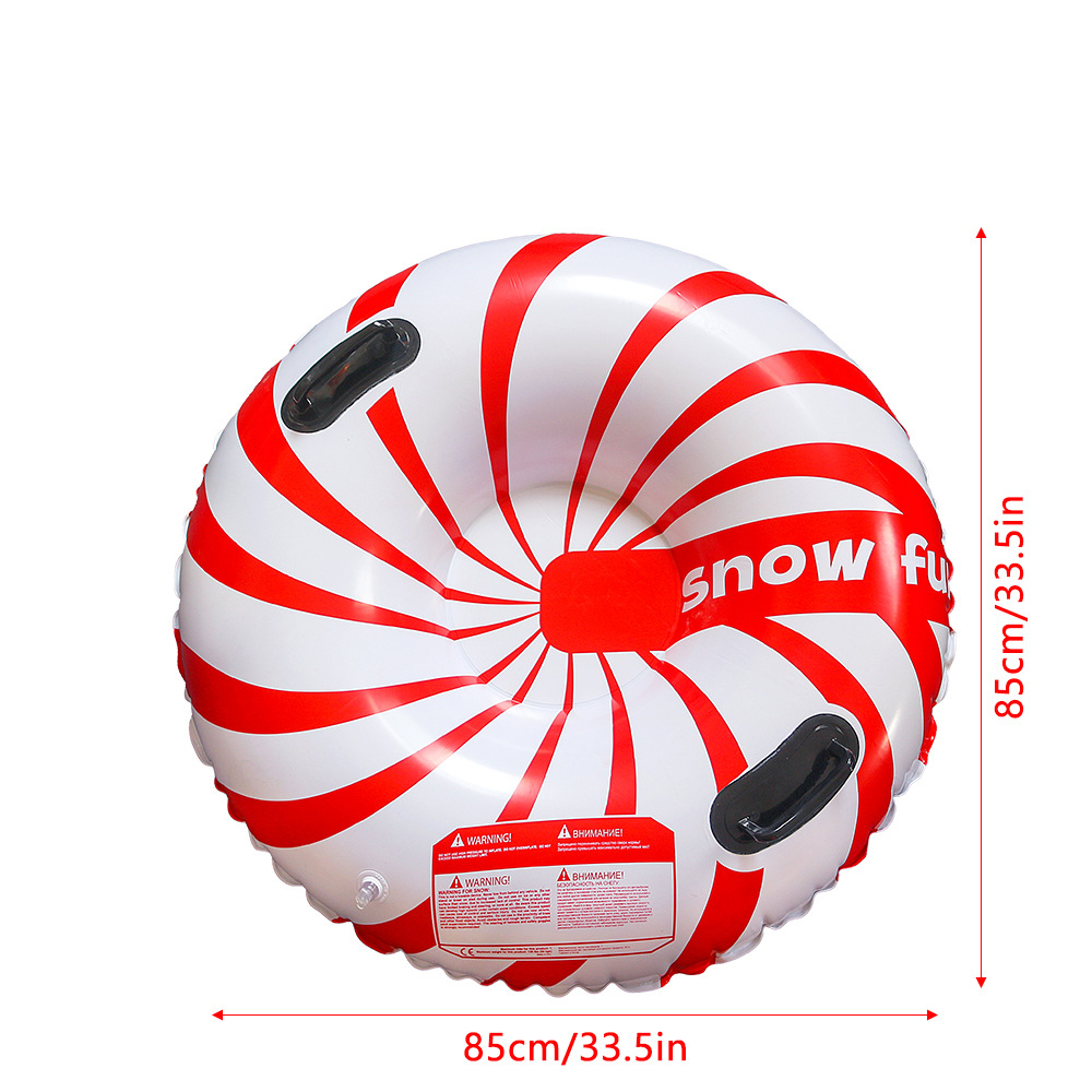 Red striped ski ring