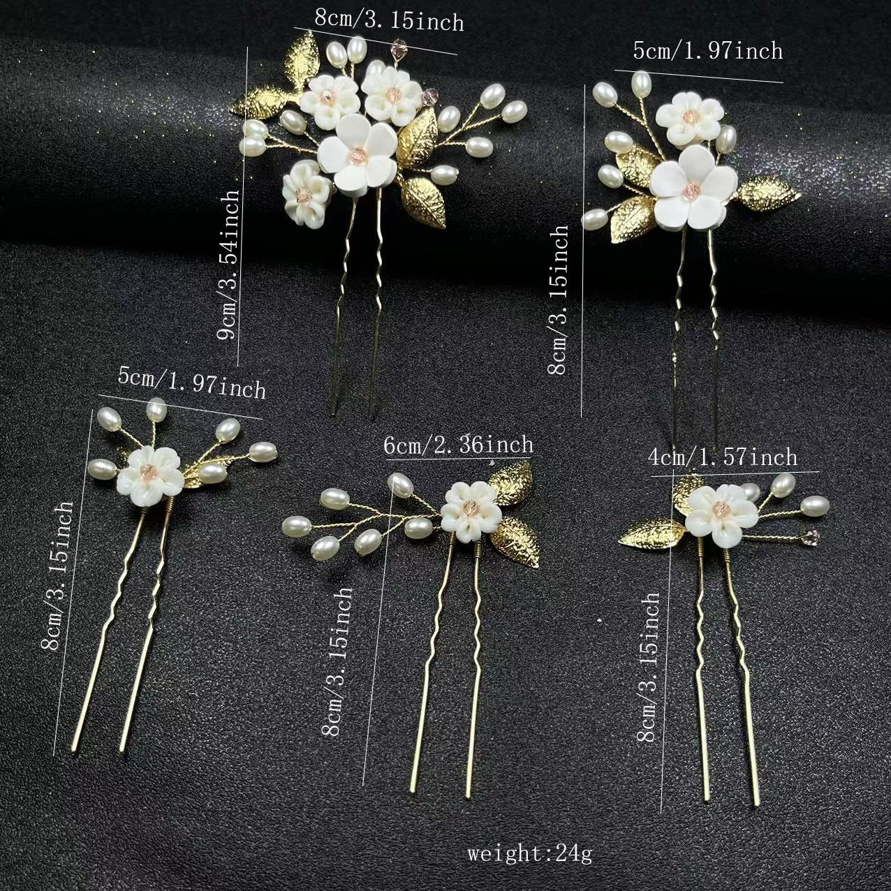 1:Gold five-piece set