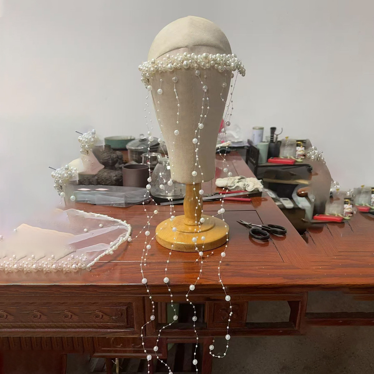 Simple version [Headband with fewer pearls]