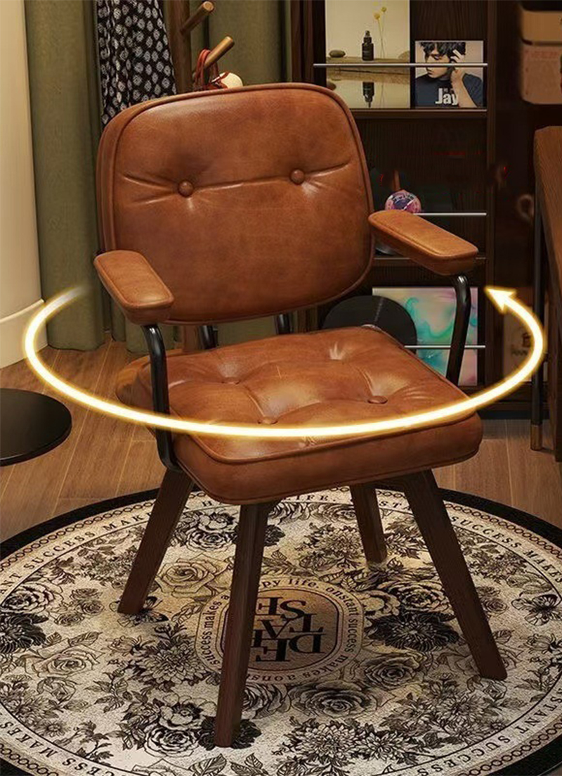 Retro brown-latex cushion