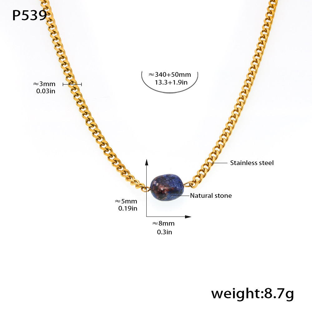 2:P539-colored necklace-34 5cm