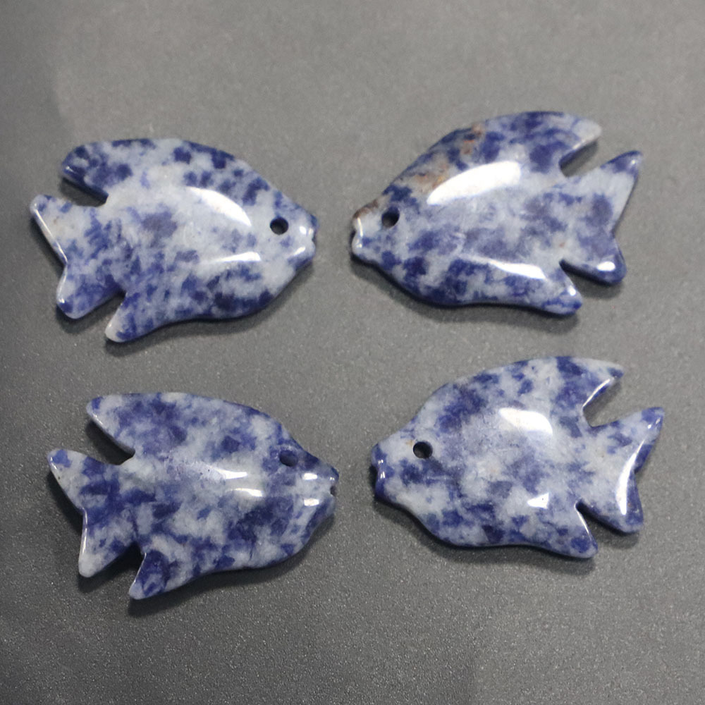 3:White spotted blue square sodium stone