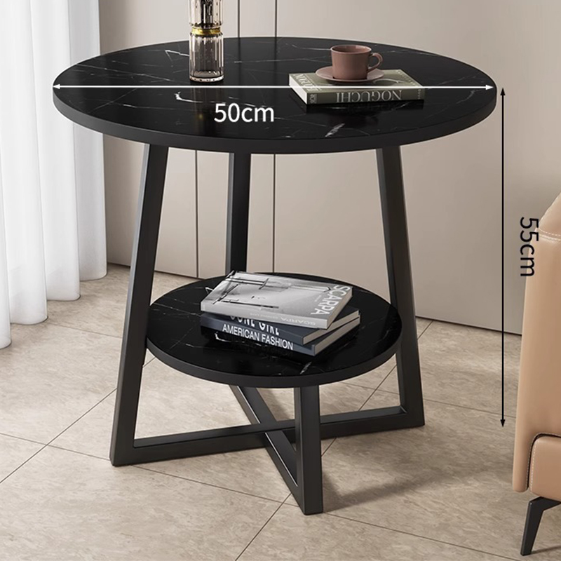 Black marble   black frame [50*55] double layer storage