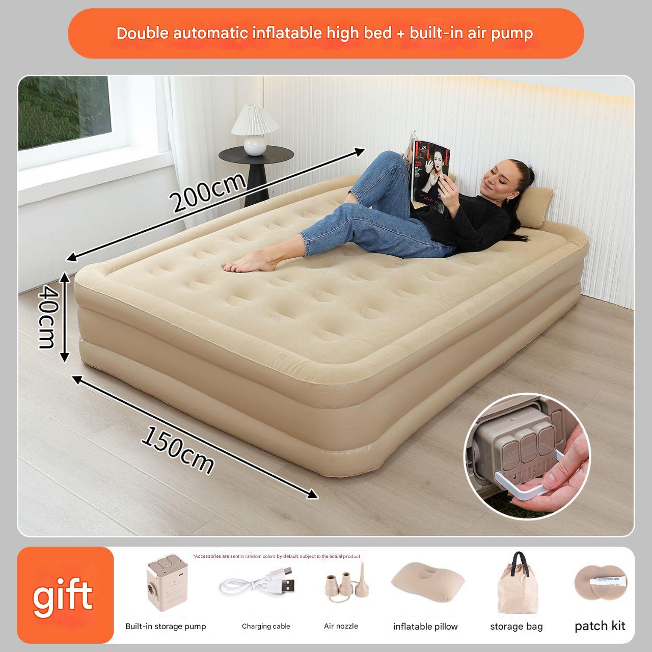 Double built-in pump (high bed) beige