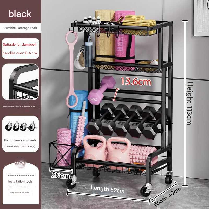 Black dumbbell rack [load capacity 100kg]