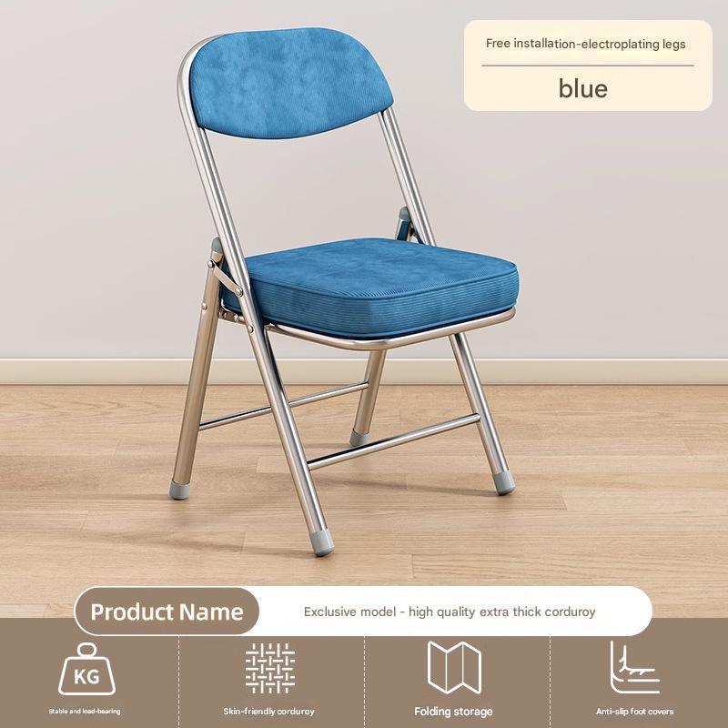 High-quality skin-friendly corduroy style [blue] electroplated legs