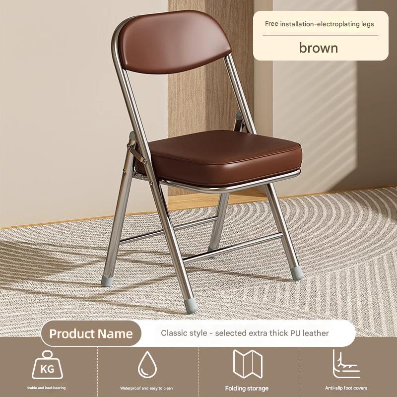 Extra thick waterproof pu leather model [brown] electroplated legs