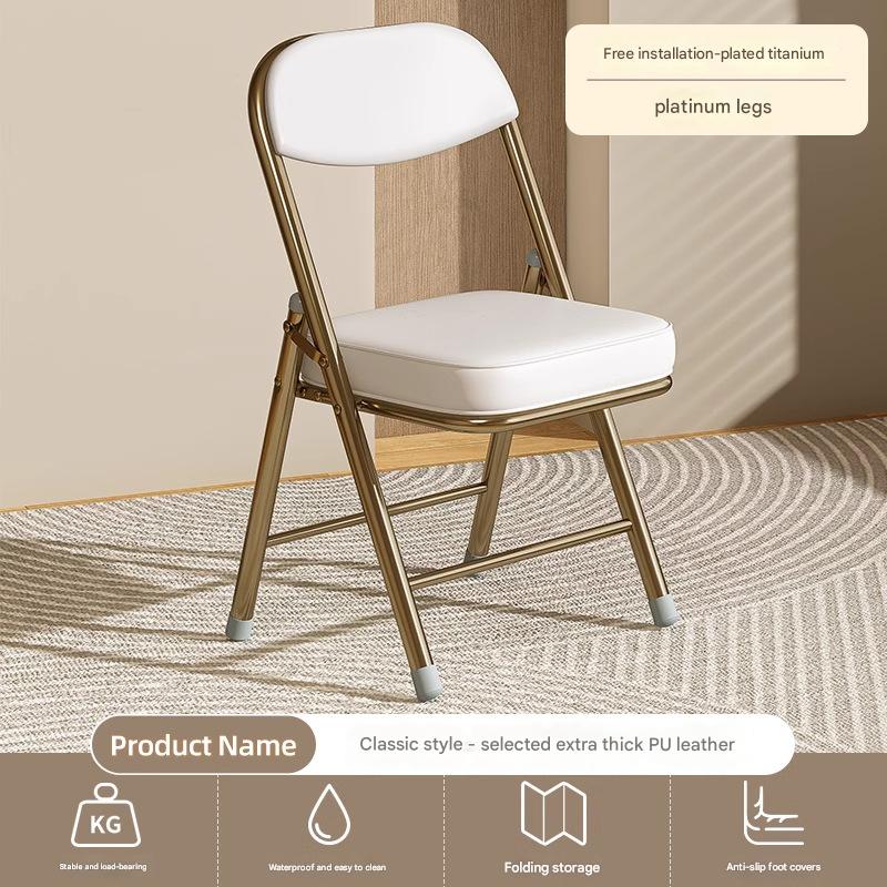 Extra thick waterproof pu leather model [titanium platinum] electroplated legs