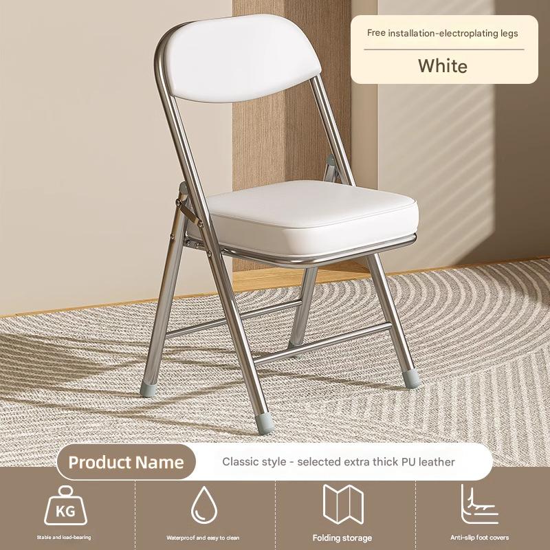 Extra thick waterproof pu leather model [white] electroplated legs