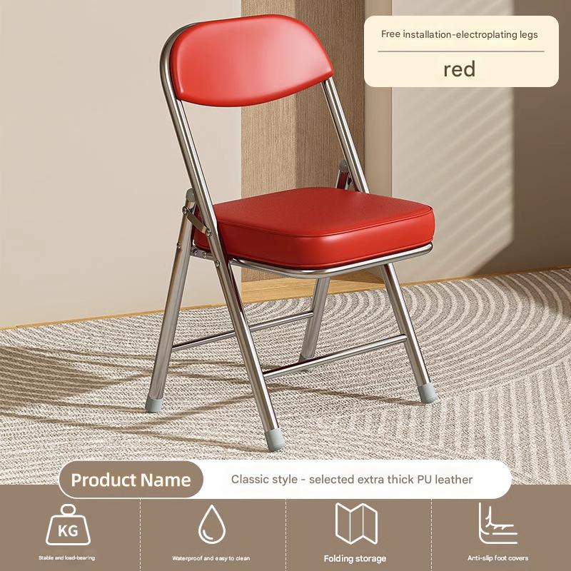 Extra thick waterproof pu leather model [red] electroplated legs