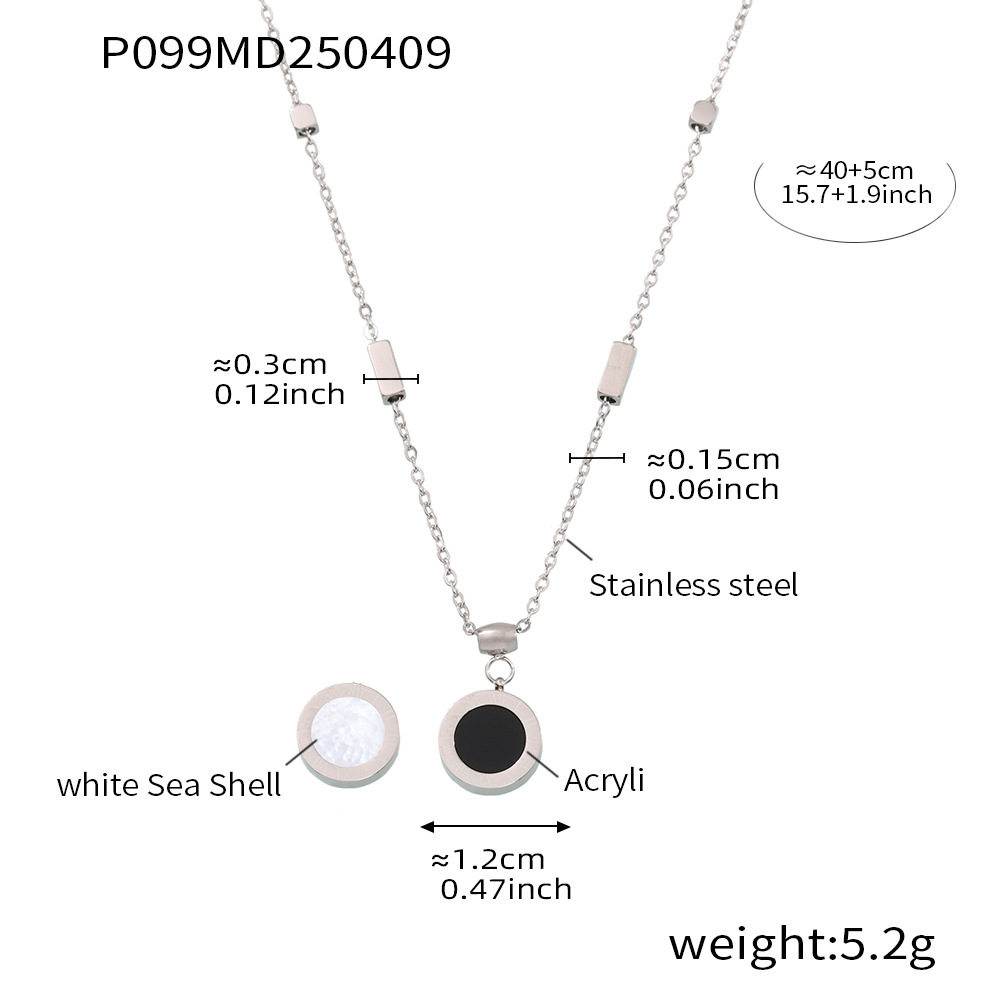 P099-steel color roman black and white double-side