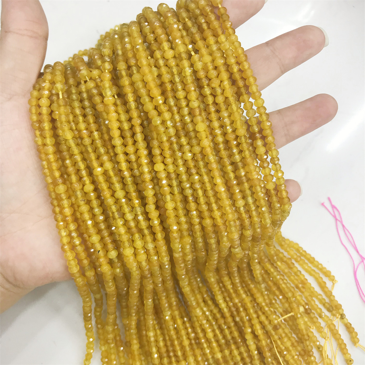 #16 3*4mm faceted abacus, about 110-115 pieces per