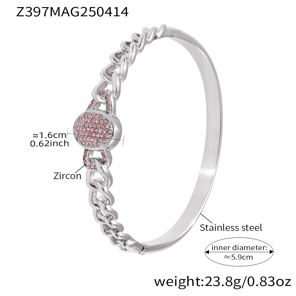 Steel-colored zircon