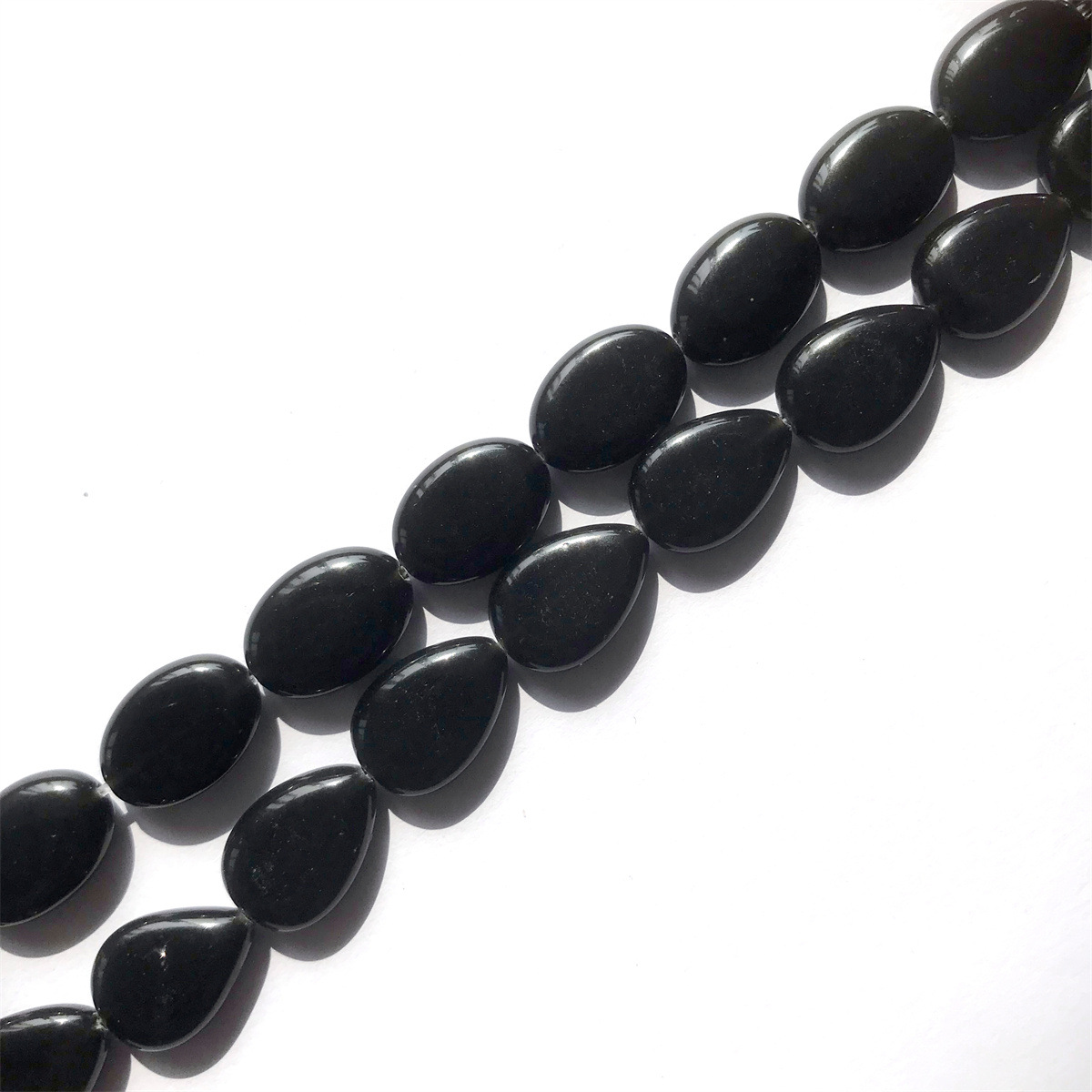 10-obsidian 12*18mm water drop shape, about 22 pie