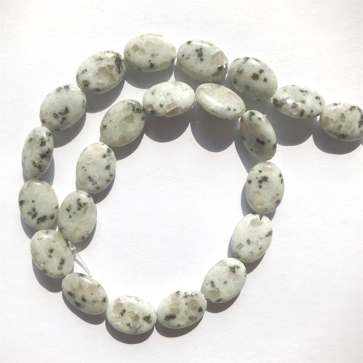 13-tianshan blue 12*18mm egg-shaped, about 22 piec