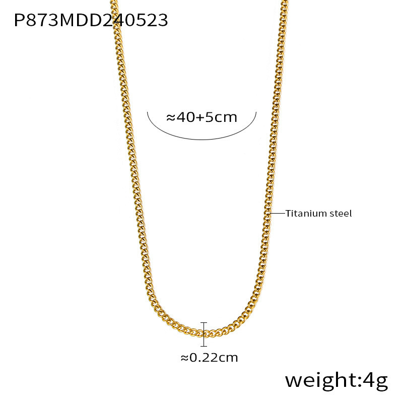 2:P873-gold side chain 40 5cm