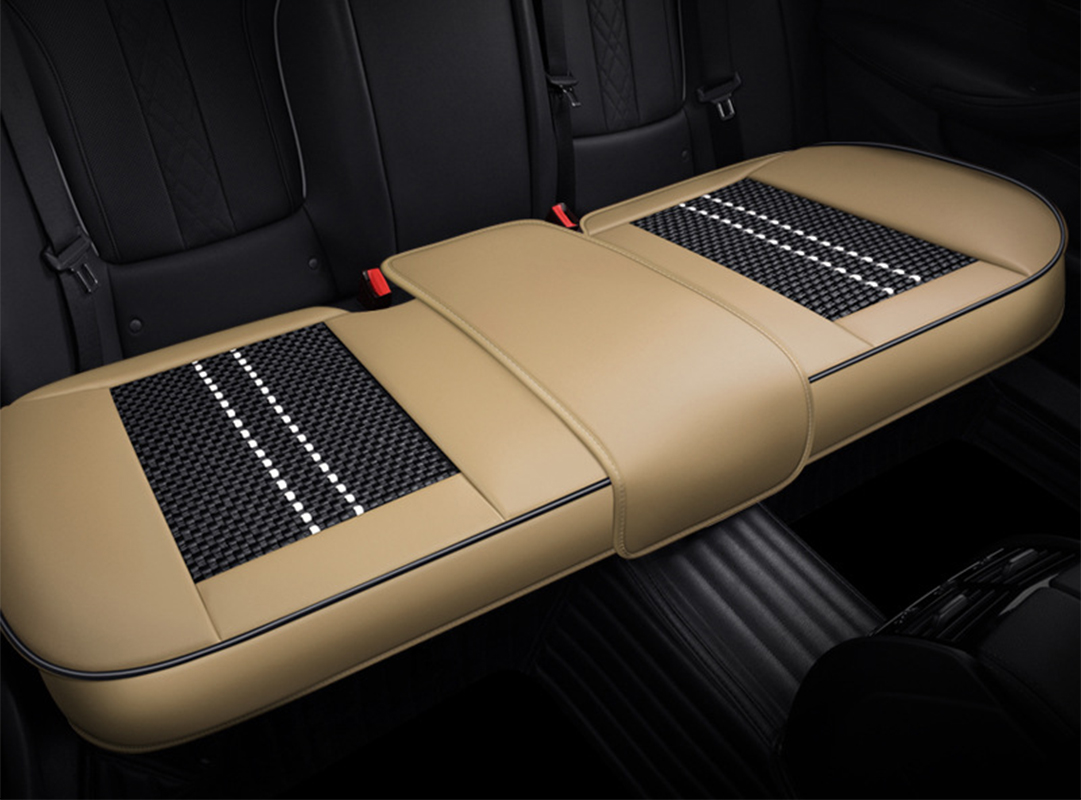 Rear row-beige black