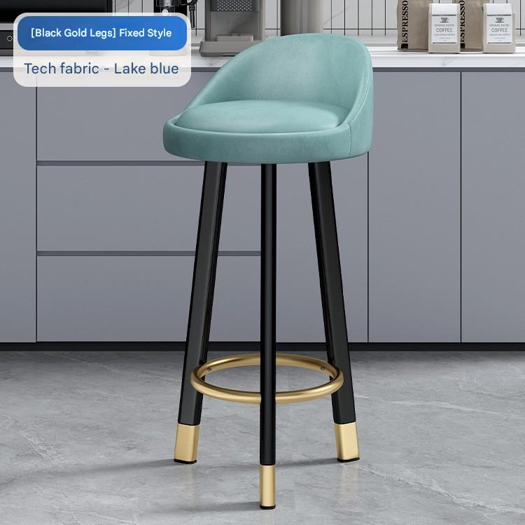 Lake blue-70cm black gold leg technology cloth