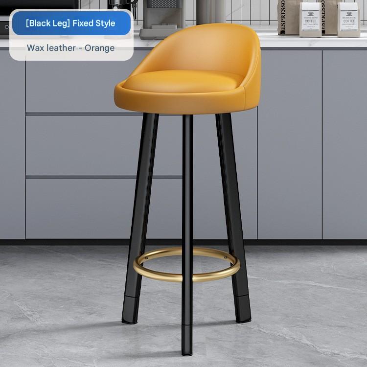 Orange-70cm black gold leg oil wax leather