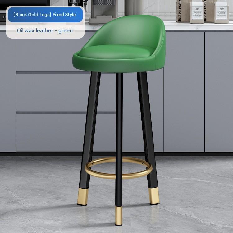 Dark green-70cm black gold leg oil wax leather