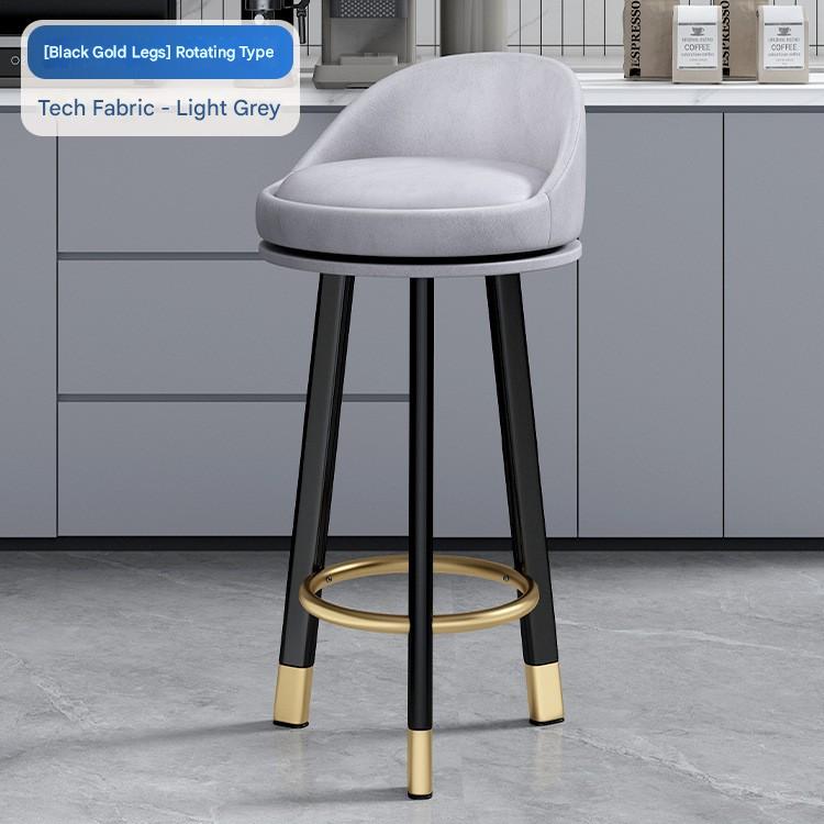 Light gray-70cm rotating black gold leg technical cloth