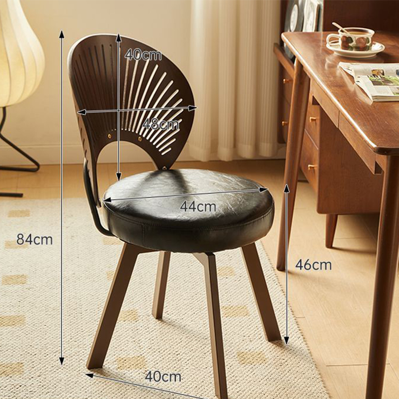 Black oil wax leather