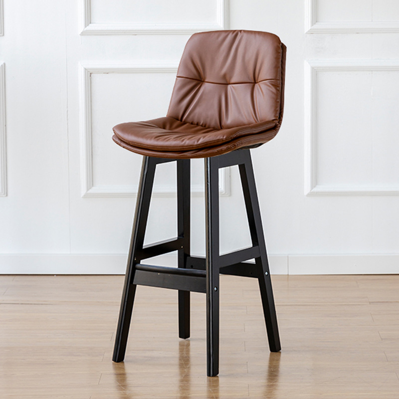 71cm black frame   brown leather