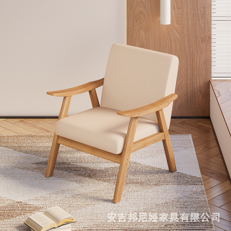 Log off-white cotton and linen single