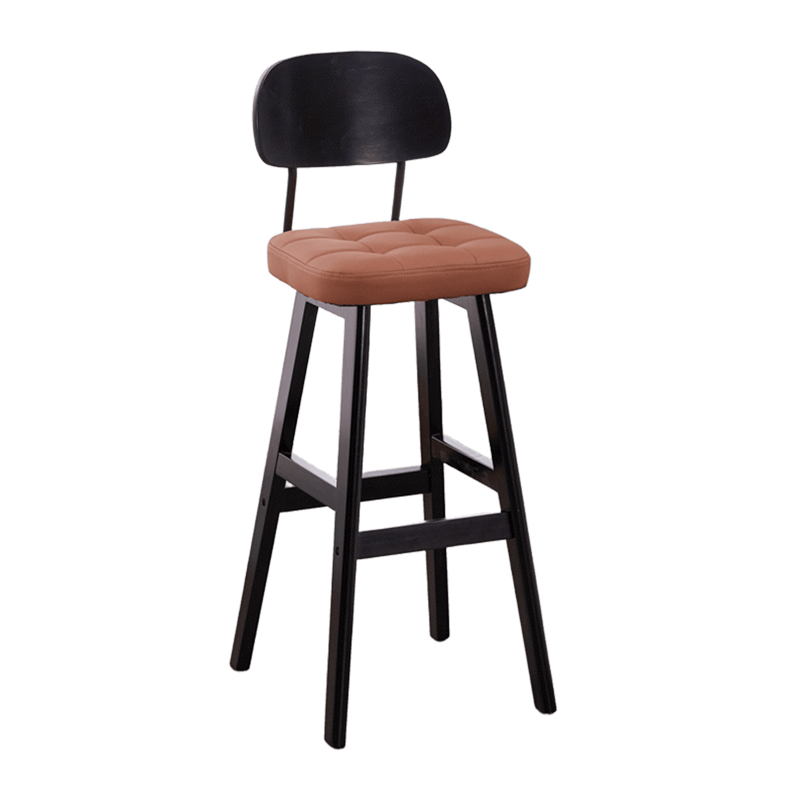 Black frame with brown leather