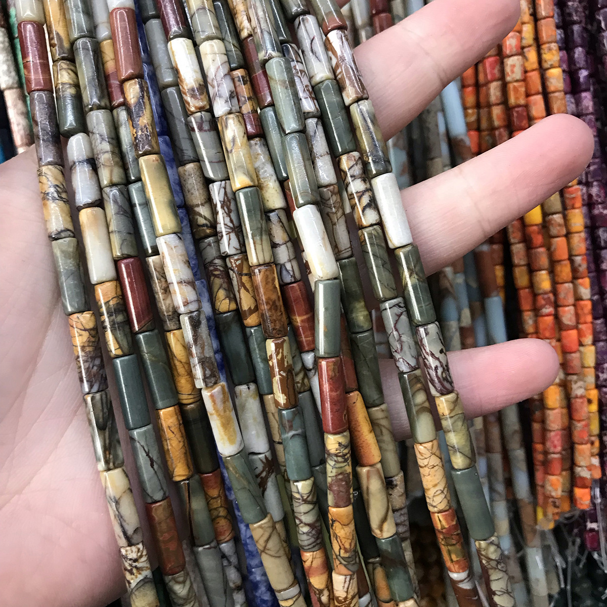4*13mm red pine/picasso round tube
