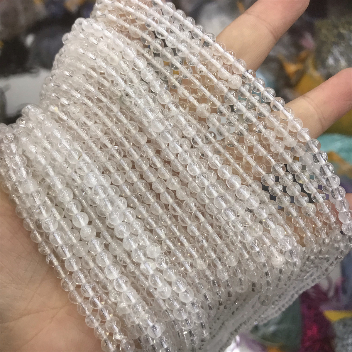 1:4mm white crystal ball