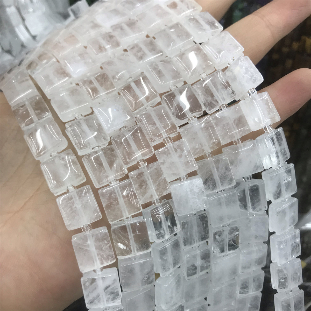 13:10mm hand brand white crystal