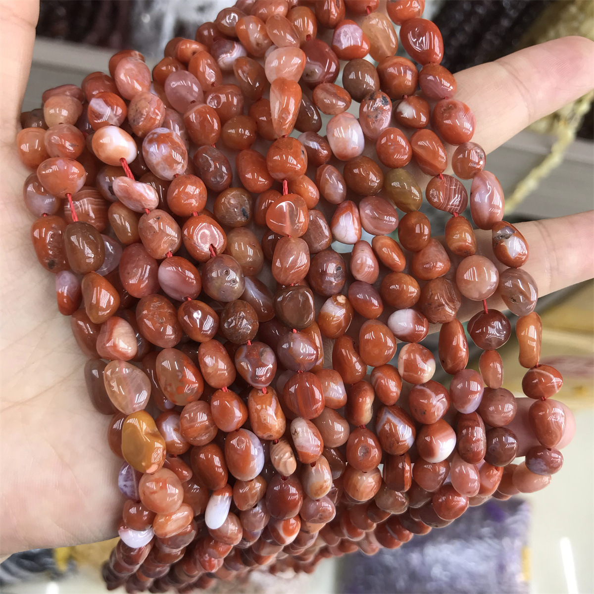 01-southern red agate 5-7mm amorphous