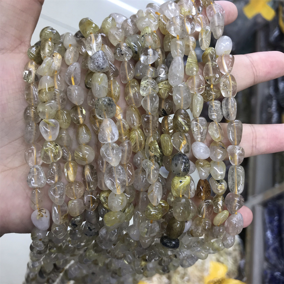 7:07-golden hair crystal