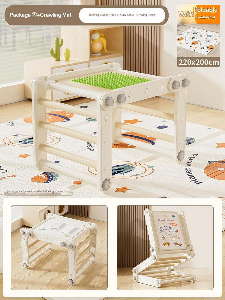 Grey package 3 [foldable] crawling mat