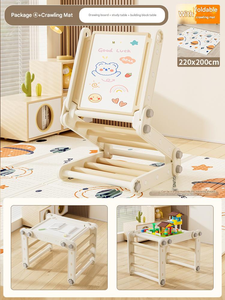 Grey package 4 [foldable] crawling mat