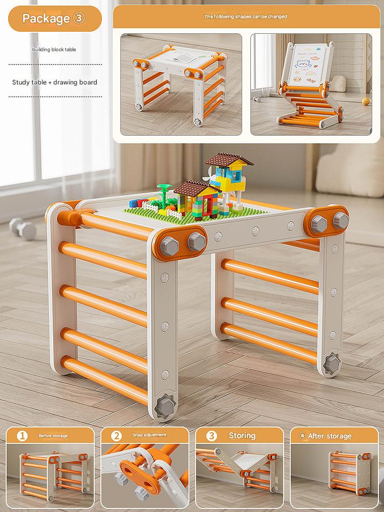 Orange White Package 3Variable modeling [building block table learning table drawing board]]